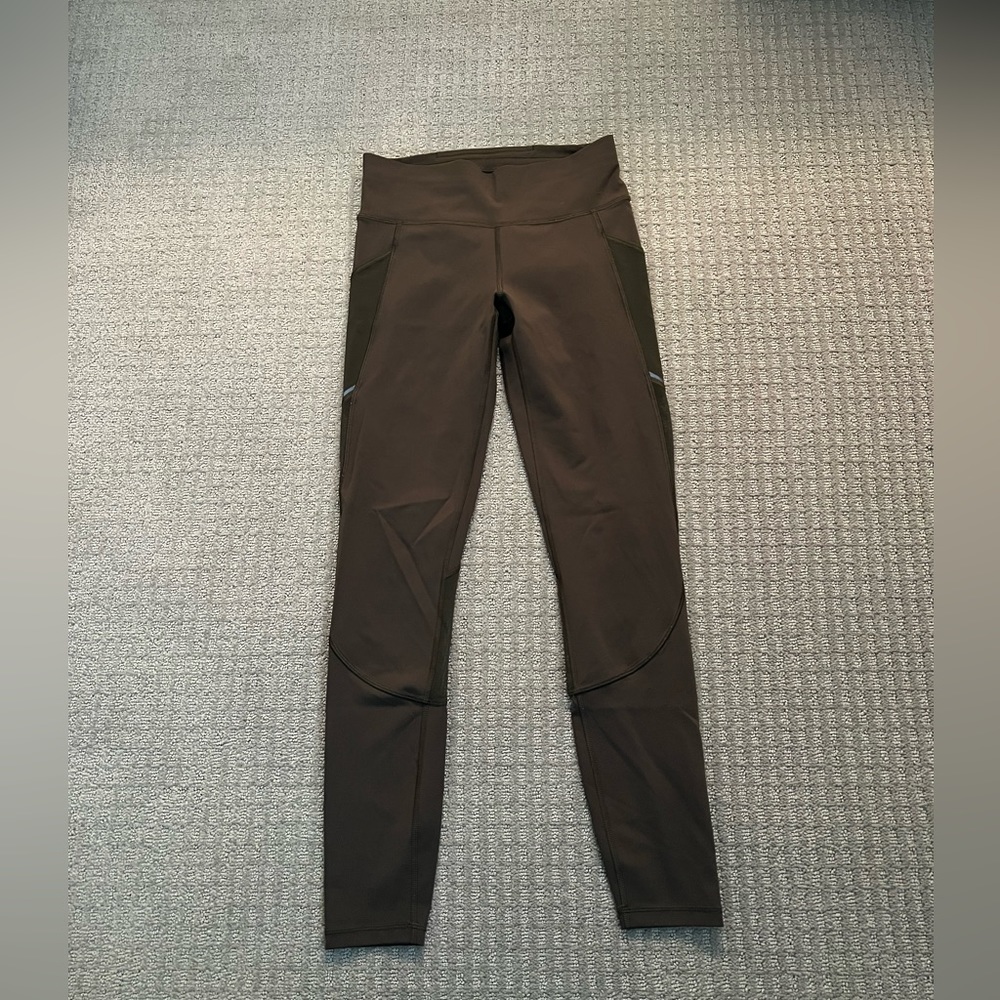 Lululemon Green Mesh Leggings